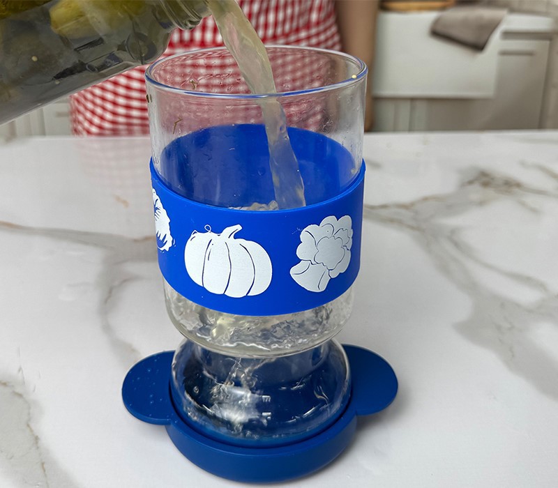 China Pickle Jar with Strainer Flip Factory China Pickle Jar with Strainer Flip Factory