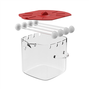 Mikrobølgeovns bacon glass komfyr med glassstang